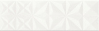 Плитка White Glossy Squares Structure 25x75 (O-WHM-WTU051), 25x75