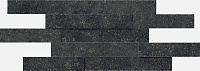 Керамогранит РУМ СТОУН БЛЭК БРИК 3D, 28x78 9 мм, арт. 620110000103