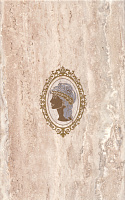 Декор Travertin Medallion (h) TR-D5-CR мат, 25x40