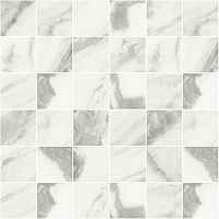 Мозаика Silver белый, 30x30 9,5 мм