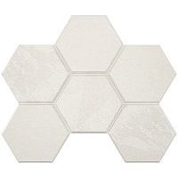 Мозаика White Mosaic LN00 Hexagon мат 25x28,5 арт. 39616