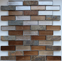 Мозаика Alcantara Ruggine 23x73x8, 26x29,8 8 мм