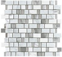 Мозаика Victorian Stripes Whites, 31,2x32,5, арт. L100179424