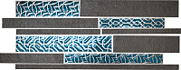 Мозаика Mos.RAKU BRICK BLACK CLAY 101004 глянц, 25,9x60,2