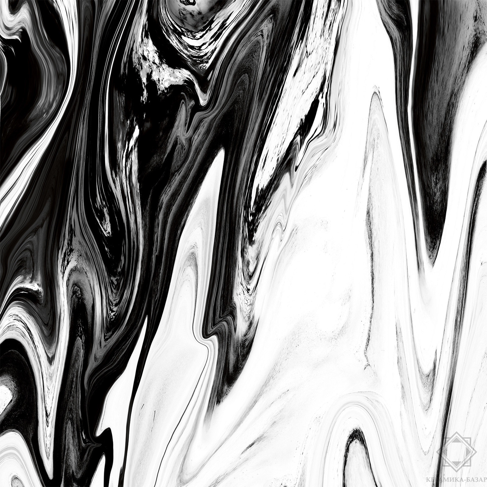 Керамогранит Black White Mix 41x41