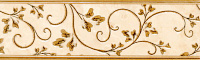Бордюр Kamelia Gold KMS-B1-CR глянц, 7,6x25