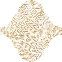Декор Curvytile Lithium Zig-Zag Cream, 26,5x26,5