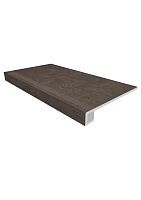 Ступень Chocolate Steptrade SR07 Комплект прямоугол бортик с насечками + Подступенок мат 33x120 арт. 39143