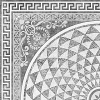 Плитка Lipsia Gris Roseton мат, 45x45 8,7 мм